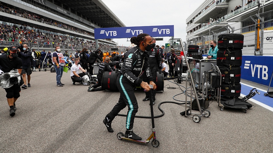 Hamilton en el ltimo GP de Rusia 