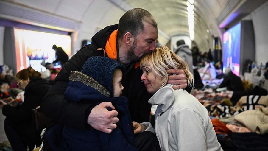 Tras una semana de la invasin rusa ya hay 1 milln de refugiados Foto AFP