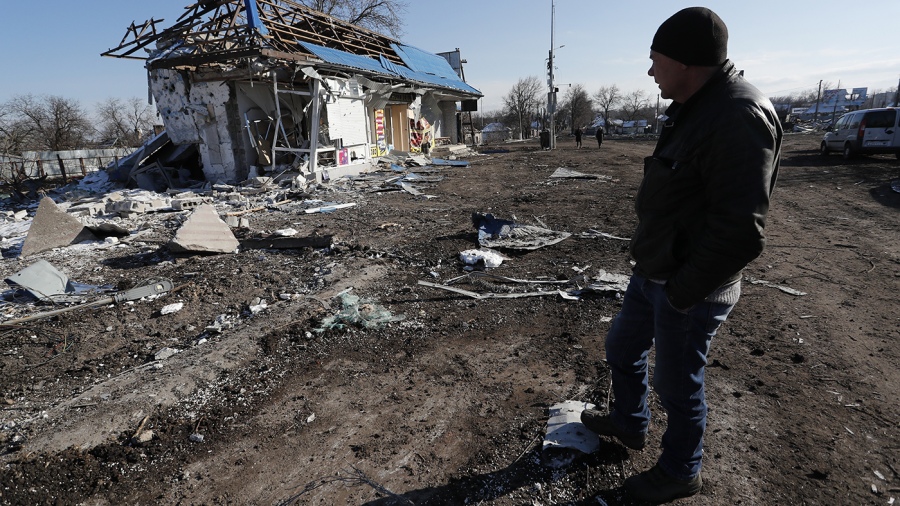 Las tropas del Ejrcito de Ucrania bombardearon reas civiles de ucranianos rusoparlantes Foto Xinhua