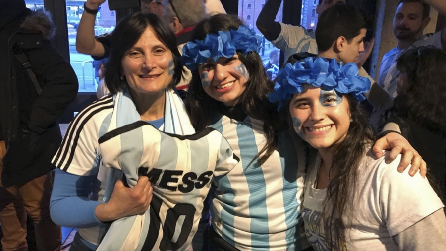 Argentinos viviendo la previa de la Finalissima 