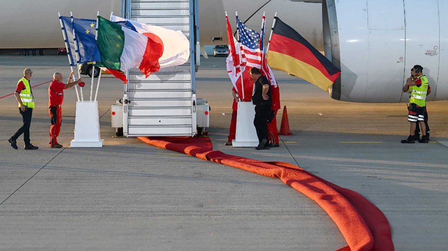 Ultiman los detalles en Alemania para la llegada de los mandatarios a la Cumbre Foto AFP