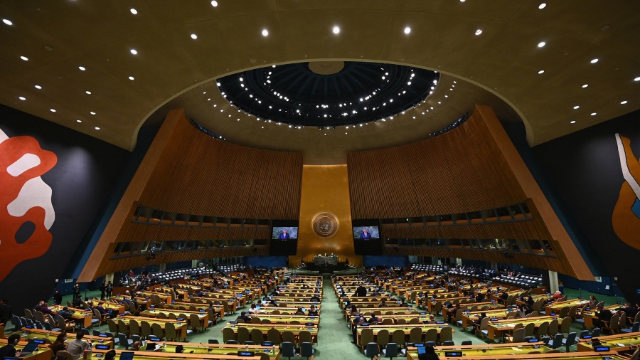 Los discursos en la Asamblea General de la ONU se centraron en el conflicto rusoucraniano Foto AFP