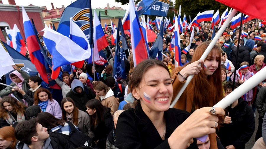 La votacin en favor de volver a formar parte de Rusia fue masiva en los cuatro territorios Foto AFP