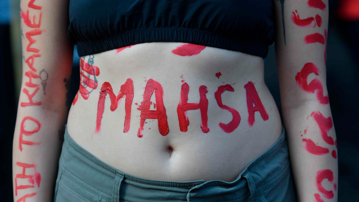 Intervenciones en protesta contra la muerte de Mahsa Amini Foto AFP