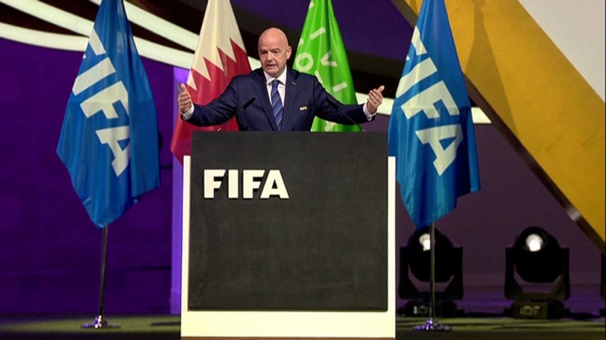 Infantino La FIFA se compromete en aportarle a los protagonistas las mejores condiciones posibles para que puedan rendir al mximo Foto archivo