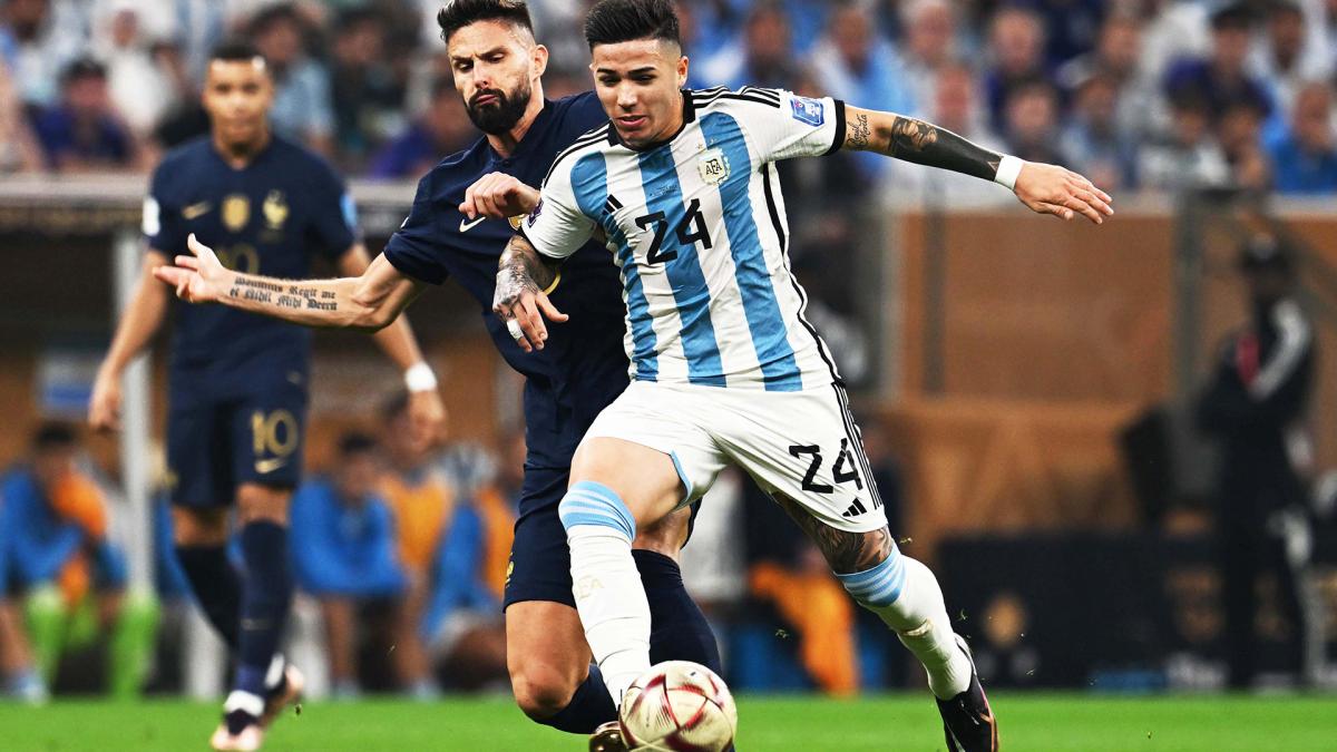 Fernndez con la Seleccin Argentina en Qatar 2022 fue el Mejor Futbolista Sub 23 del Mundial Foto Maximiliano Luna 