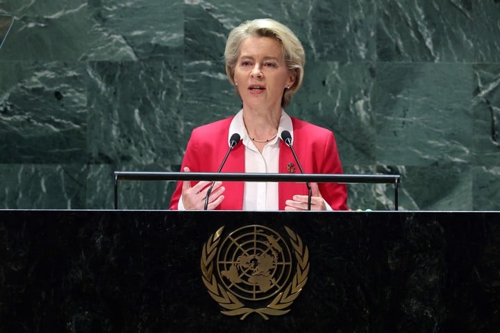 Ursula von der Leyen, presdenta de la Comisión Europea. Foto Reuters