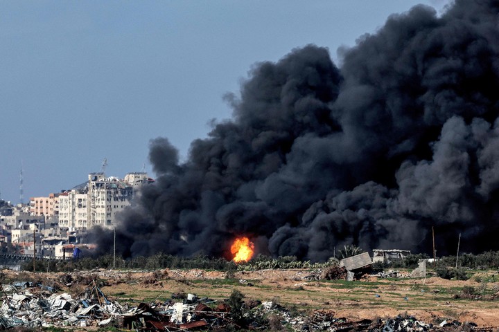 Destrucción sin precedentes en el pequeño enclave costero de Gaza. Foto: JACK GUEZ / AFP