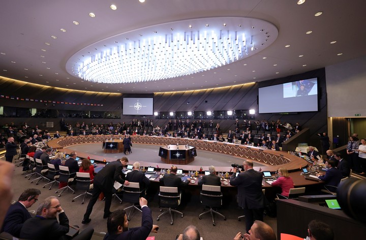 Cumbre de la OTAN en la sede de Bruselas. Foto: AP